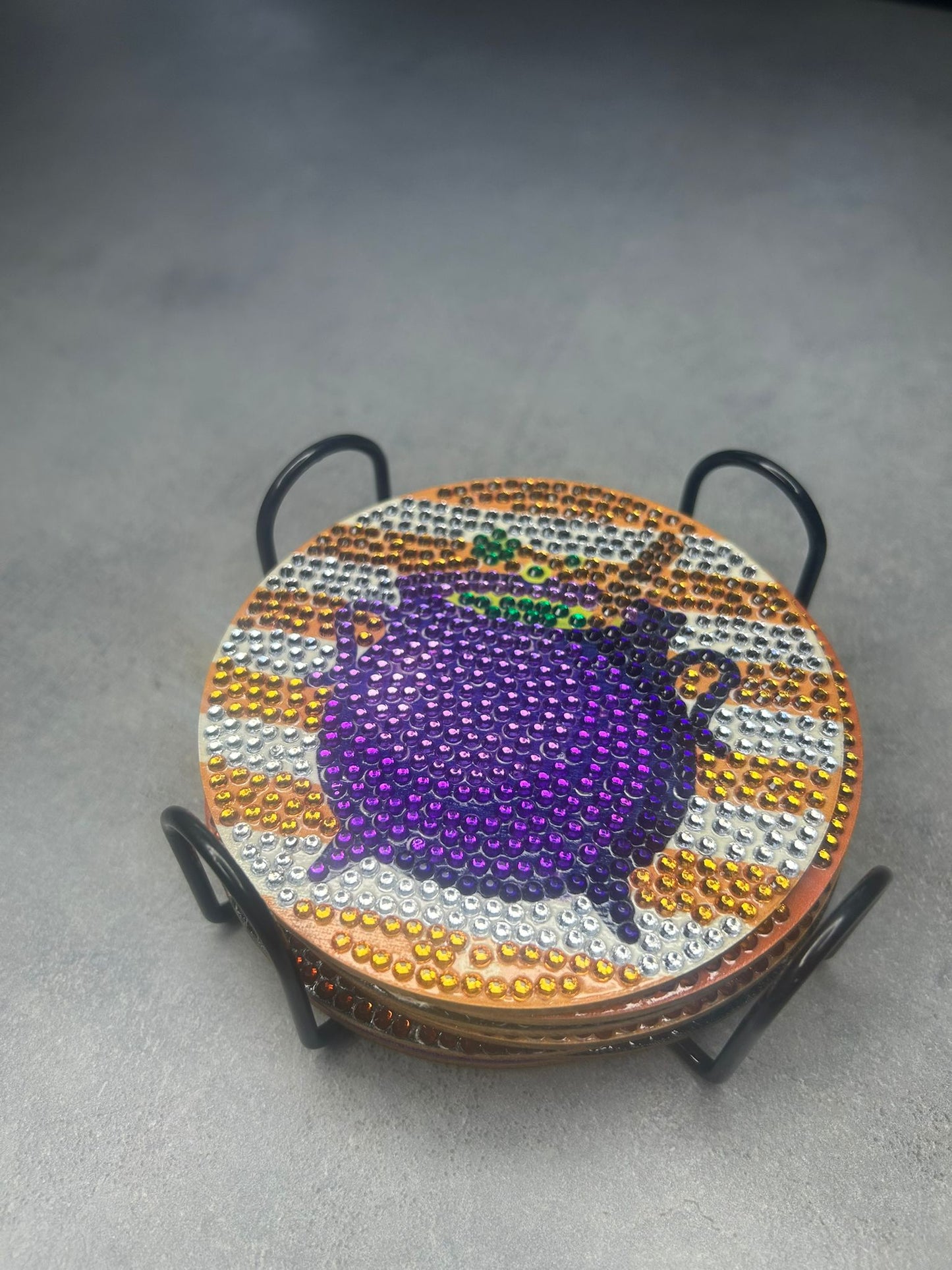 Halloween Coasters created with Diamond Art